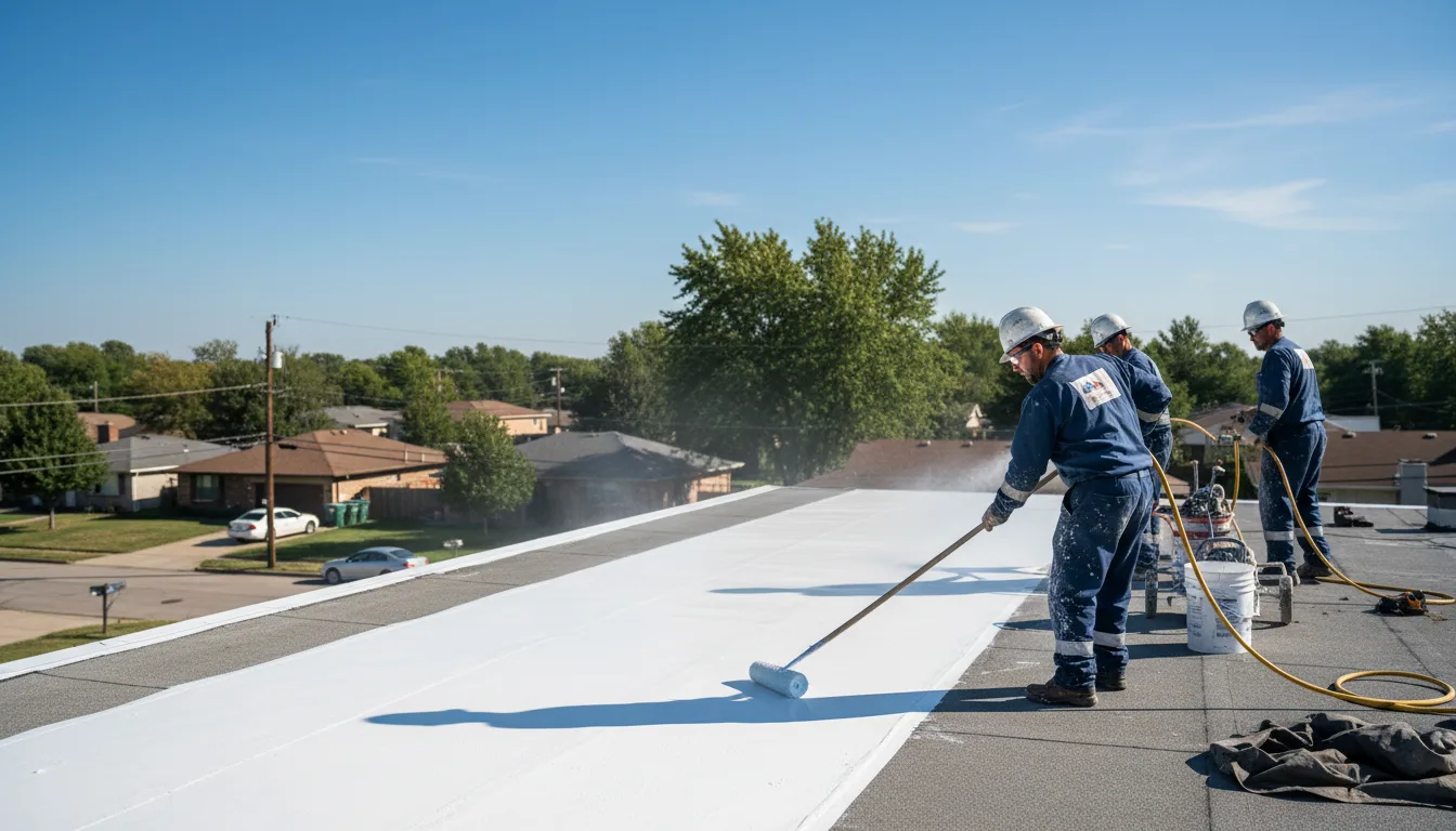 Commercial roof coating in Centereach, NY near me